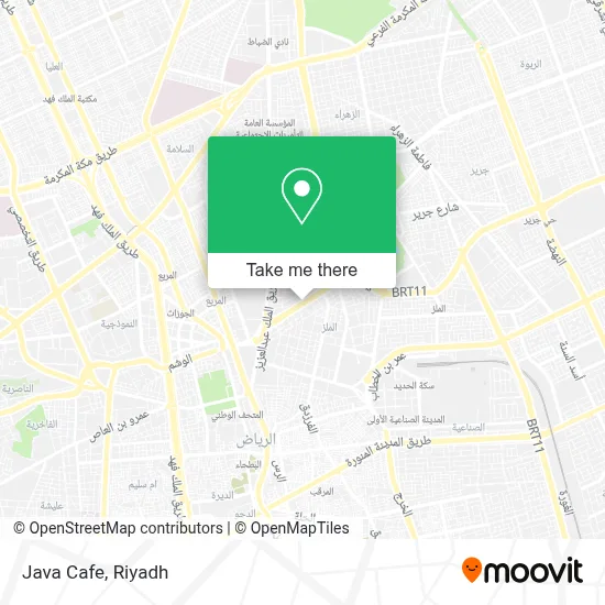 Java Cafe map