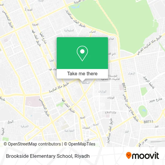 Brookside Elementary School map
