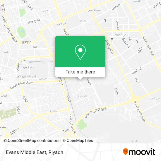 Evans Middle East map