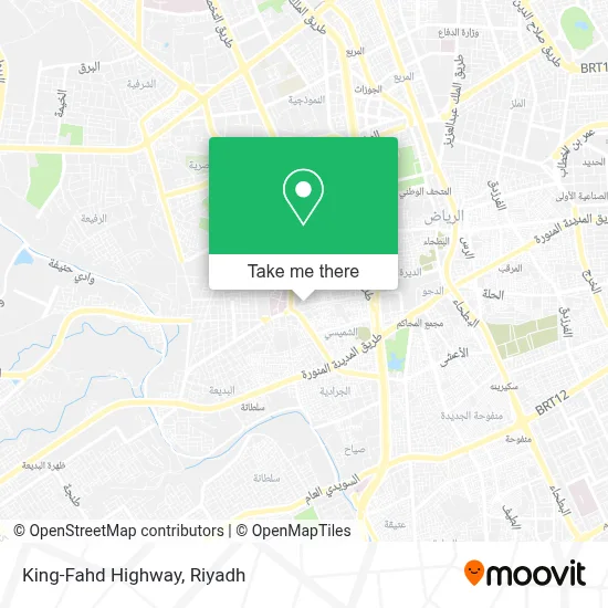 King-Fahd Highway map