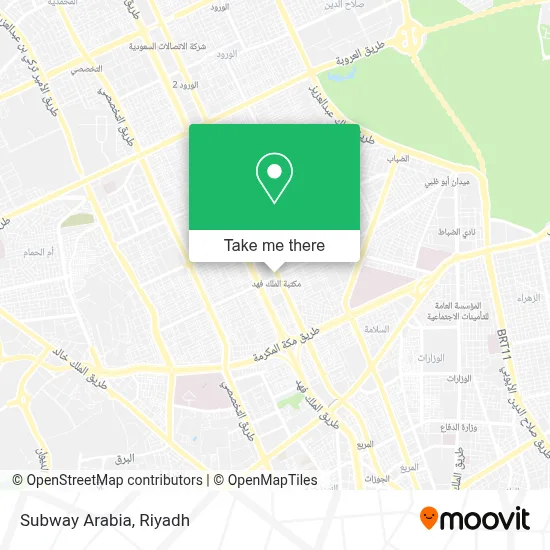 Subway Arabia map