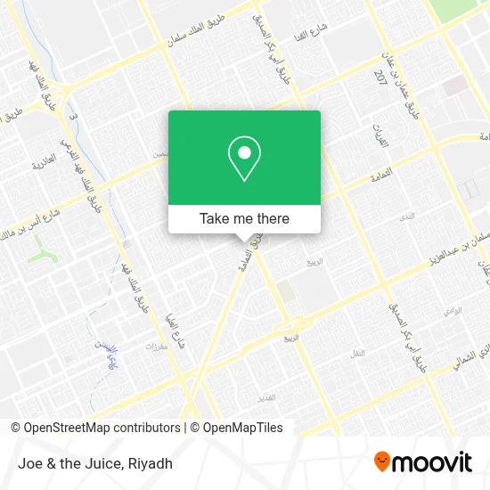 Joe & the Juice map