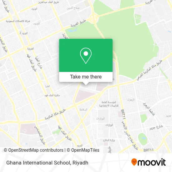 Ghana International School map