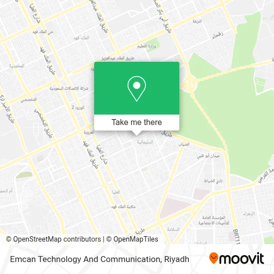 Emcan Technology And Communication map