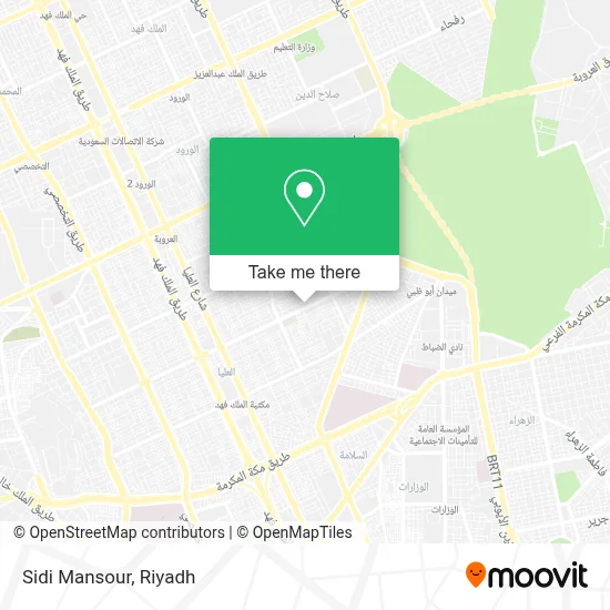 Sidi Mansour map