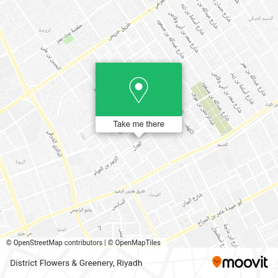 District Flowers & Greenery map