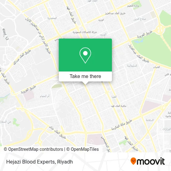 Hejazi Blood Experts map
