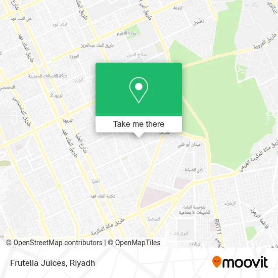 Frutella Juices map