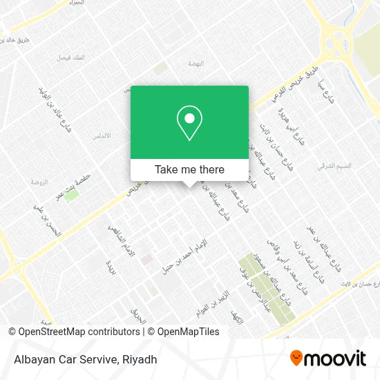 Albayan Car Servive map