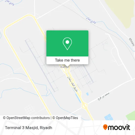 Terminal 3 Masjid map