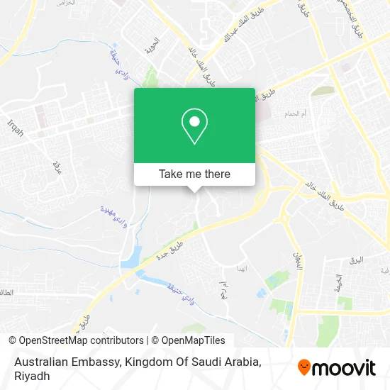 Australian Embassy, Kingdom Of Saudi Arabia map