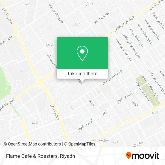 Flame Cafe & Roasters map