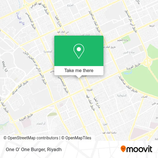 One O' One Burger map