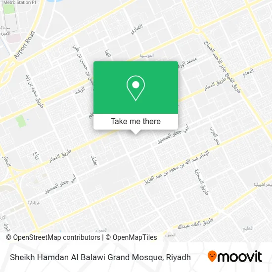 Sheikh Hamdan Al Balawi Grand Mosque map