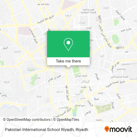 Pakistan International School Riyadh map