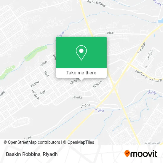 Baskin Robbins map