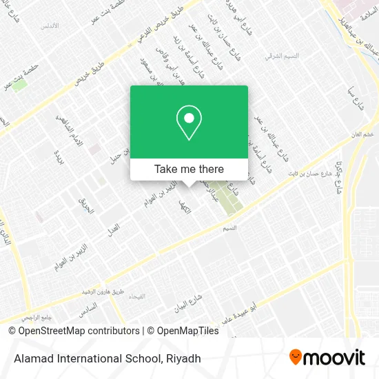Alamad International School map