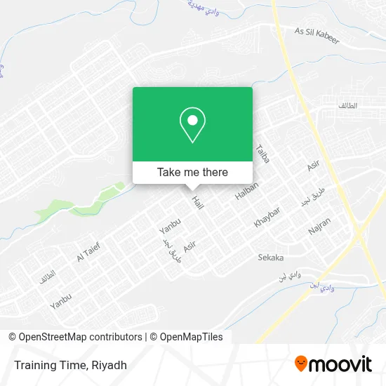 Training Time map