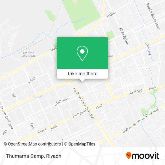 Thumama Camp map