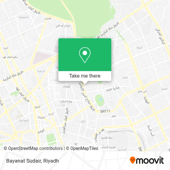 Bayanat Sudair map