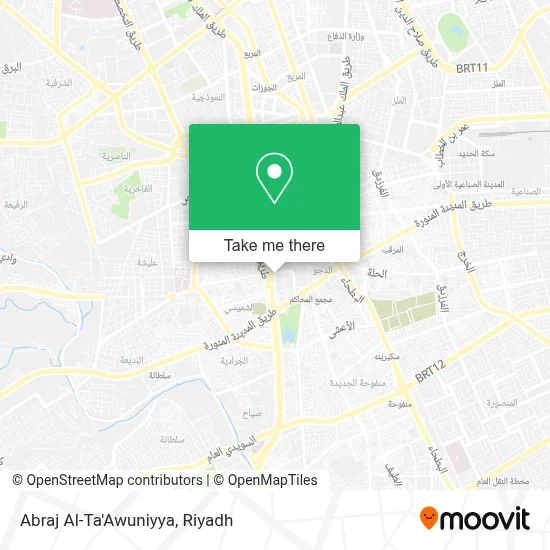 Abraj Al-Ta'Awuniyya map