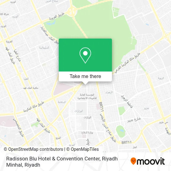 Radisson Blu Hotel & Convention Center, Riyadh Minhal map
