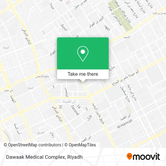 Dawaak Medical Complex map