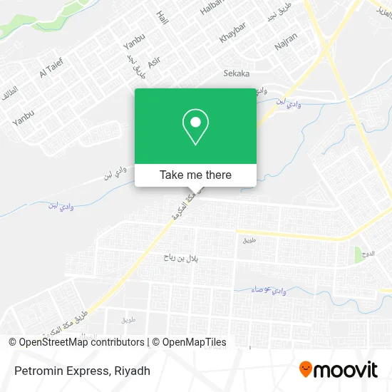 Petromin Express map