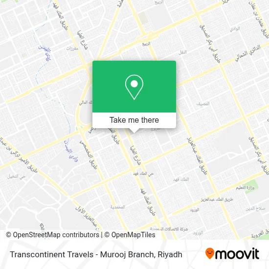 Transcontinent Travels - Murooj Branch map