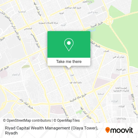 Riyad Capital Wealth Management (Olaya Tower) map