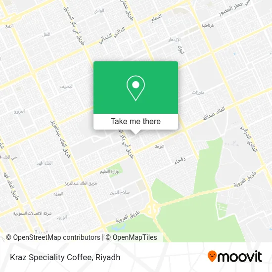 Kraz Speciality Coffee map
