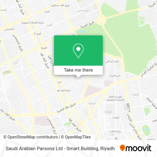 Saudi Arabian Parsons Ltd - Smart Building map