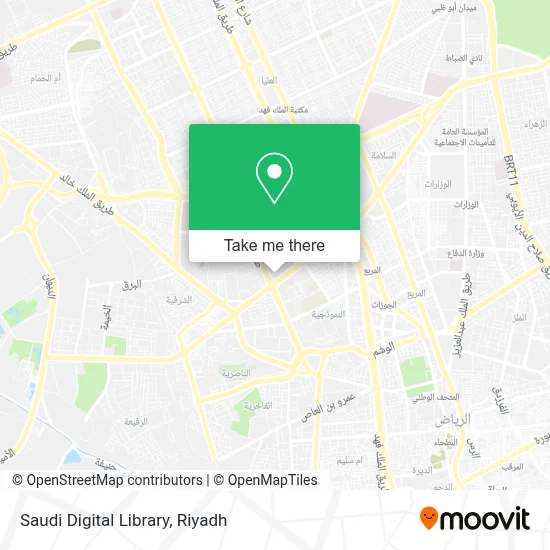 Saudi Digital Library map