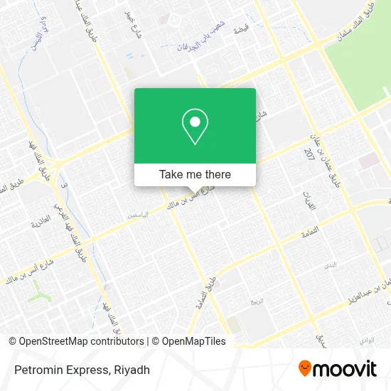Petromin Express map