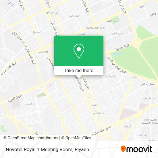 Novotel Royal 1 Meeting Room map