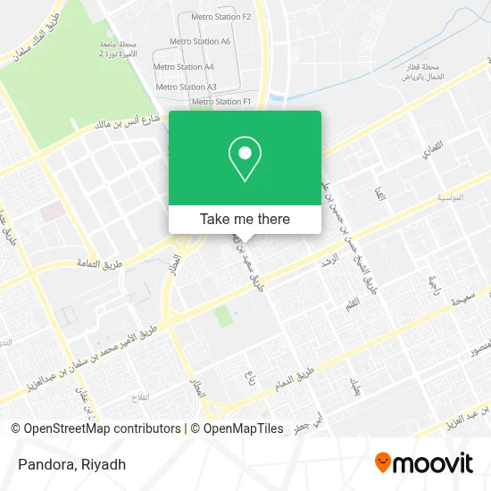 Pandora map