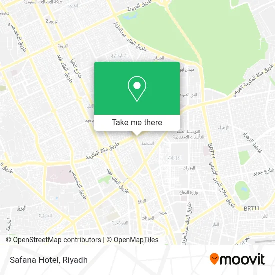 Safana Hotel map