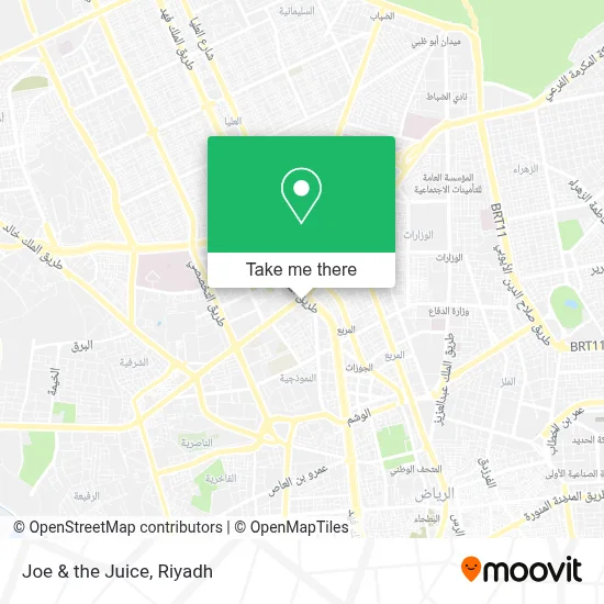 Joe & the Juice map