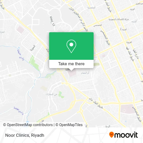 Noor Clinics map