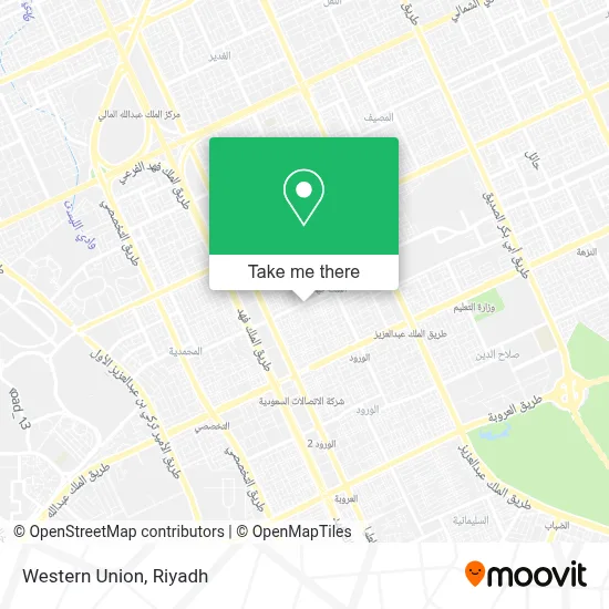 Western Union map