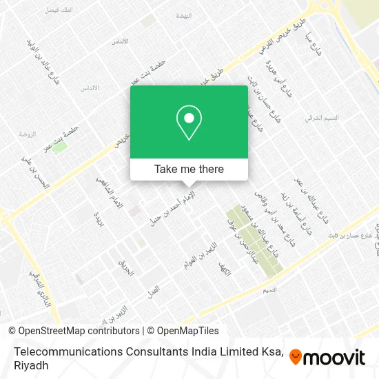 Telecommunications Consultants India Limited Ksa map