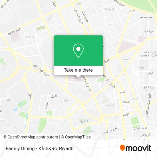 Family Dining - Kfsh&Rc map