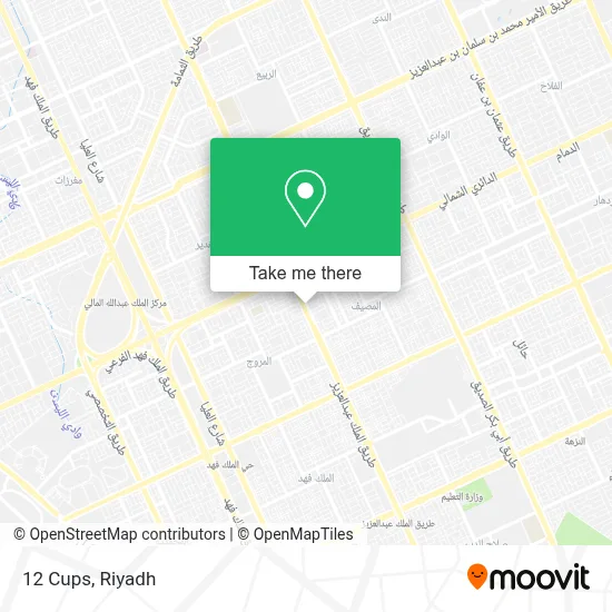 12 Cups map