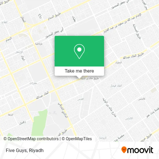 Five Guys map