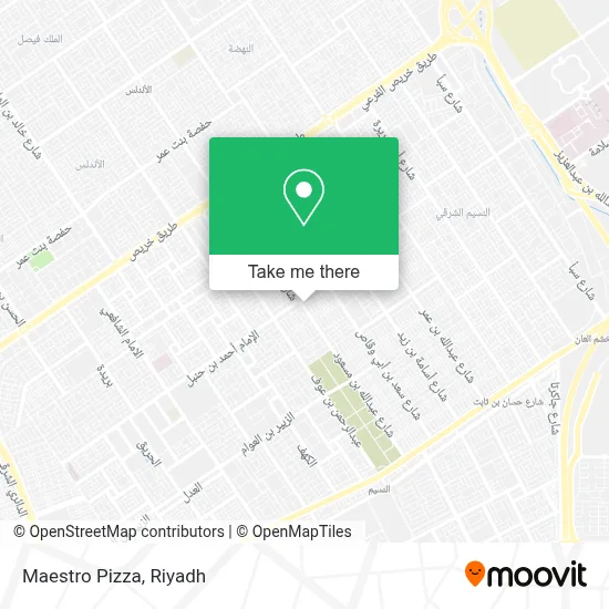 Maestro Pizza map