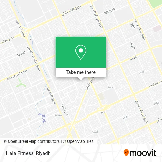 Hala Fitness map