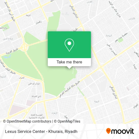 Lexus Service Center - Khurais map