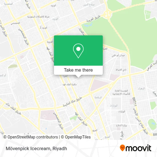 Mövenpick Icecream map