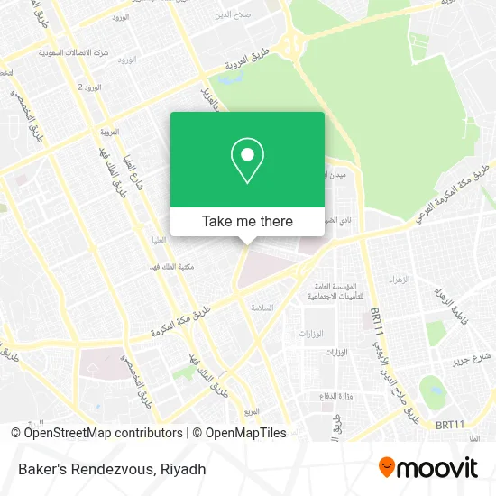 Baker's Rendezvous map
