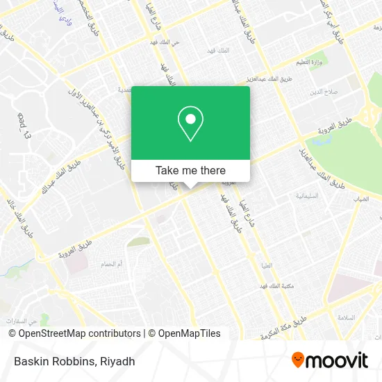 Baskin Robbins map